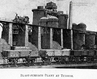 Blast Furnaces at Tudhoe Iron Works 1897.