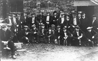 Miners at Page Bank Colliery c.1920.