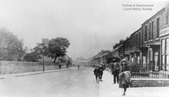 Whitworth Terrace on the left below St Paul's Church.