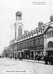 Town Hall & Shops c.1925.