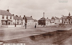 Market Square, Ferryhill showing North Street.
